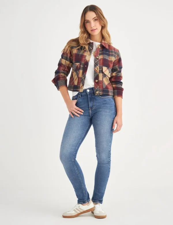 CHAQUETA A CUADROS CON MESKLILLA - Imagen 2