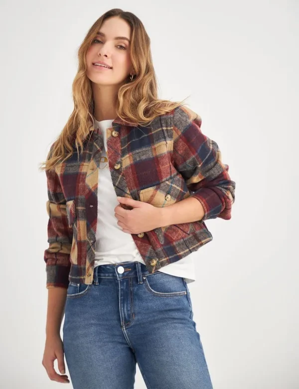 CHAQUETA A CUADROS CON MESKLILLA